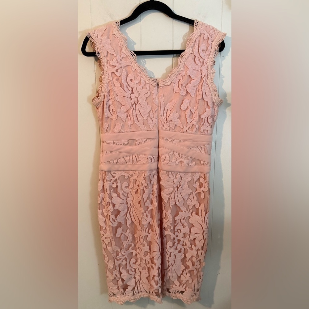 Joseph Ribkoff Pink Lace Dress, Size 10 - Picture 6 of 9
